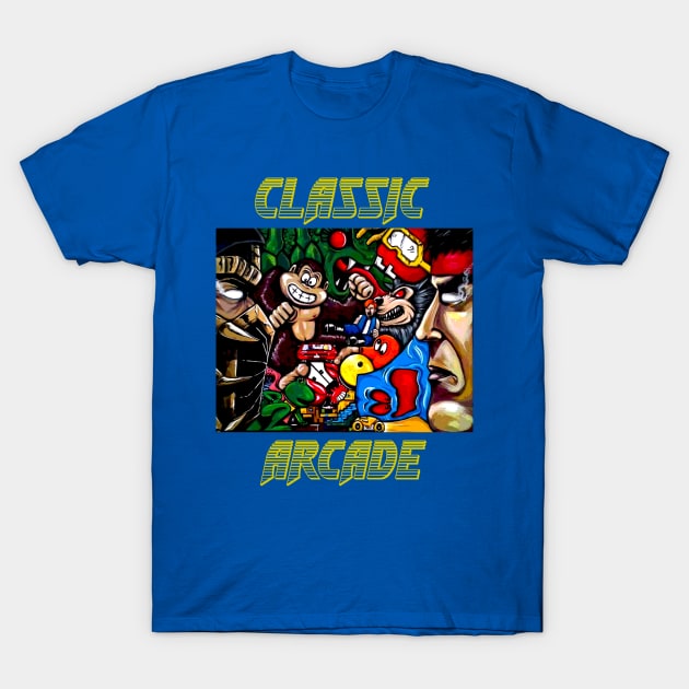 classic arcade t-shirt T-Shirt by sapanaentertainment